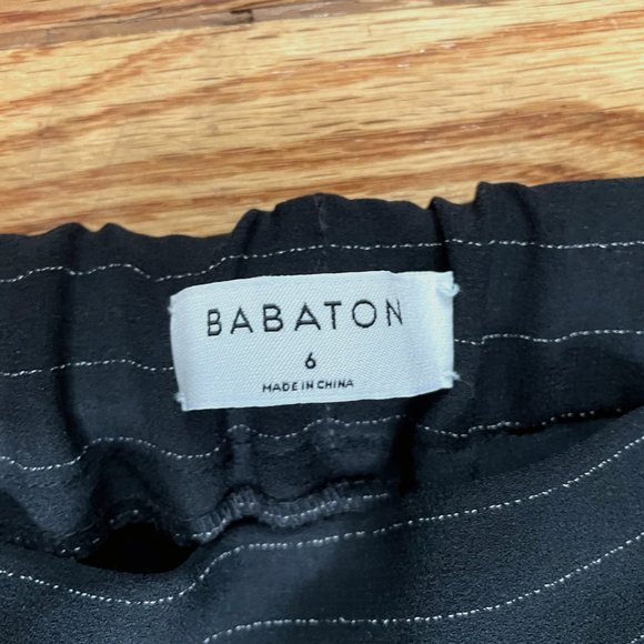 Babaton Navy Pinstripe Cohen Pant - Picture 3 of 3